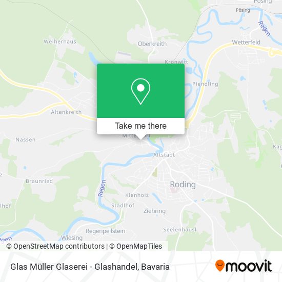 Glas Müller Glaserei - Glashandel map