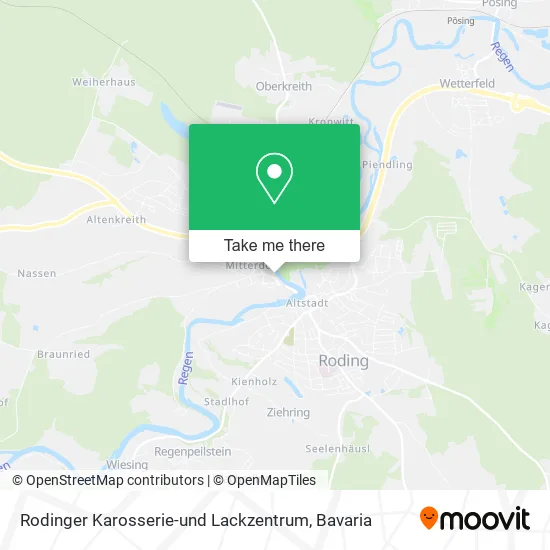 Карта Rodinger Karosserie-und Lackzentrum