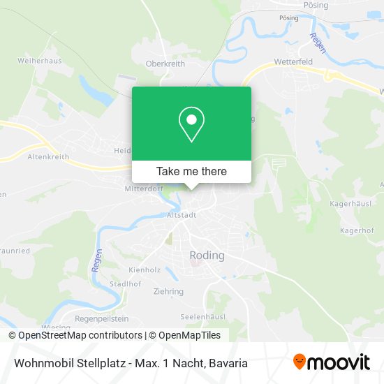 Wohnmobil Stellplatz - Max. 1 Nacht map