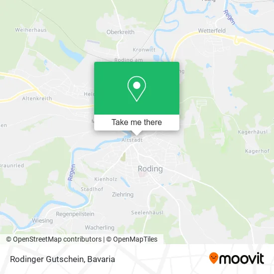 Карта Rodinger Gutschein