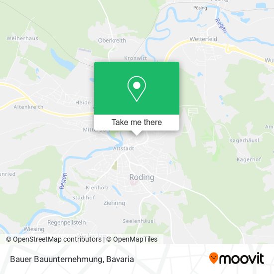 Bauer Bauunternehmung map