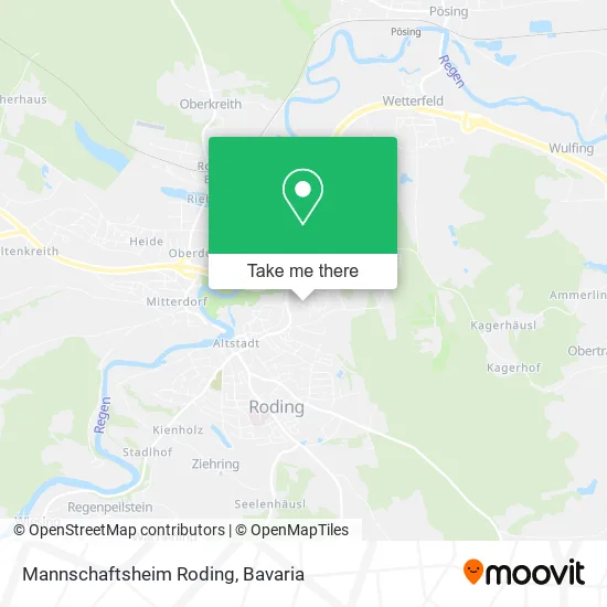 Карта Mannschaftsheim Roding