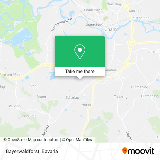 Карта Bayerwaldforst
