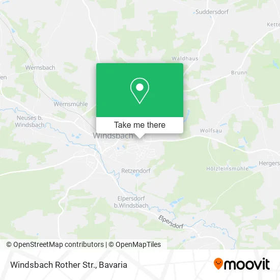Карта Windsbach Rother Str.