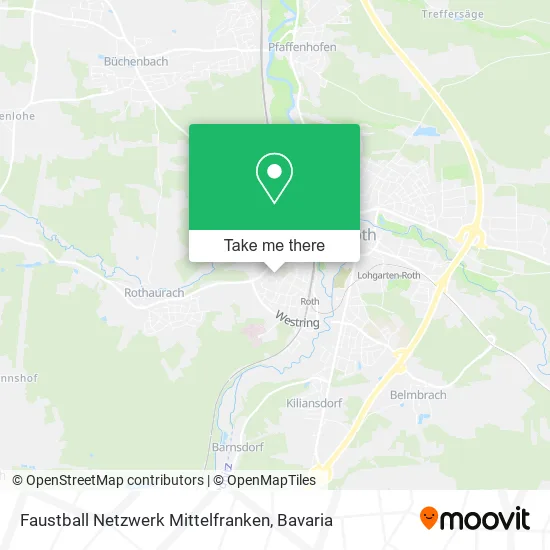 Карта Faustball Netzwerk Mittelfranken