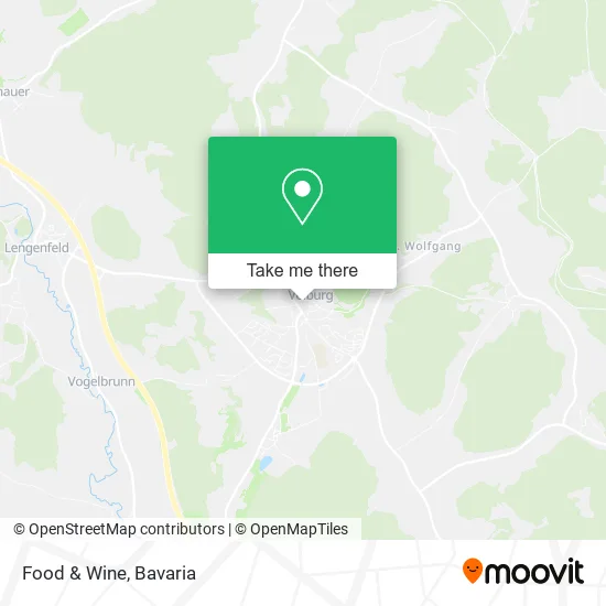 Карта Food & Wine