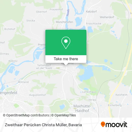 Карта Zweithaar Perücken Christa Müller