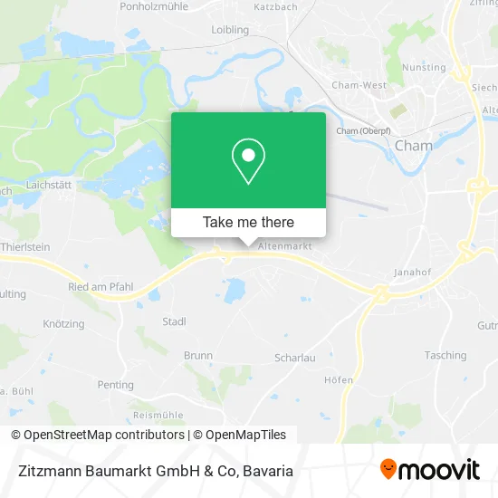 Карта Zitzmann Baumarkt GmbH & Co
