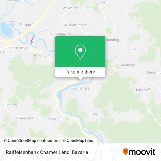Raiffeisenbank Chamer Land map