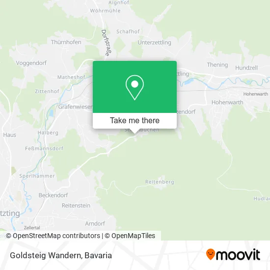 Карта Goldsteig Wandern