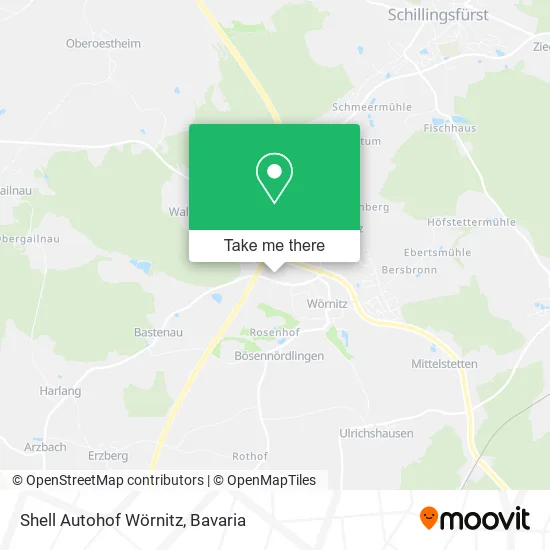 Карта Shell Autohof Wörnitz