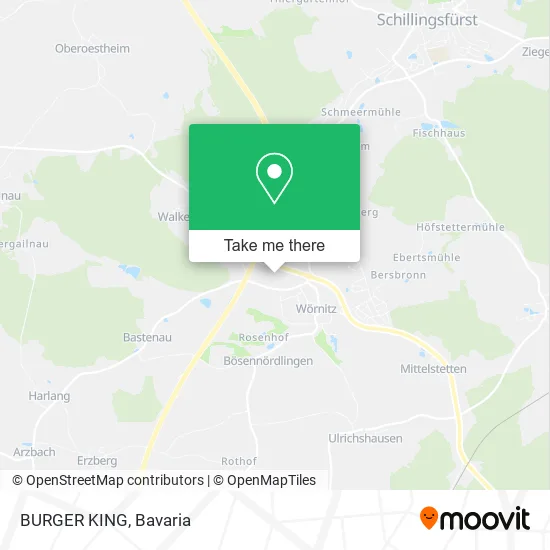 Карта BURGER KING