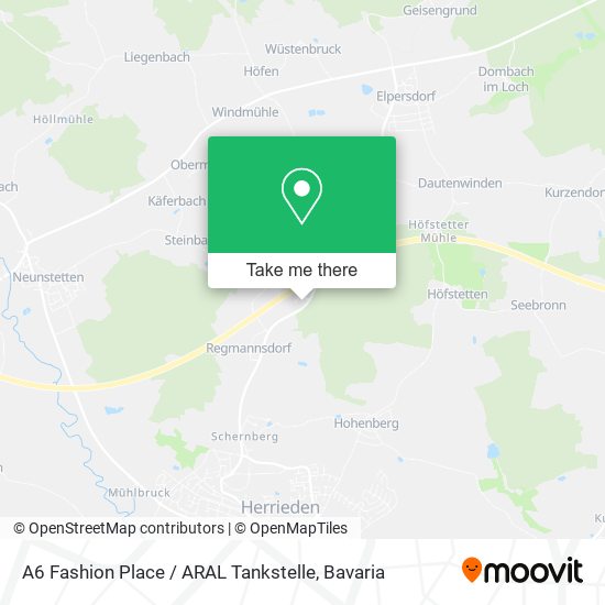 A6 Fashion Place / ARAL Tankstelle map