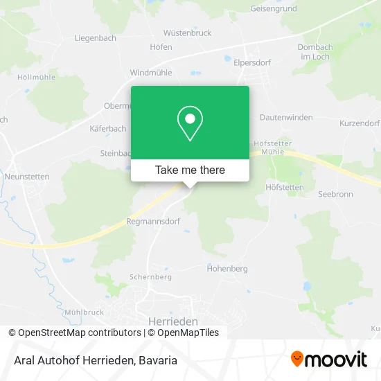 Карта Aral Autohof Herrieden