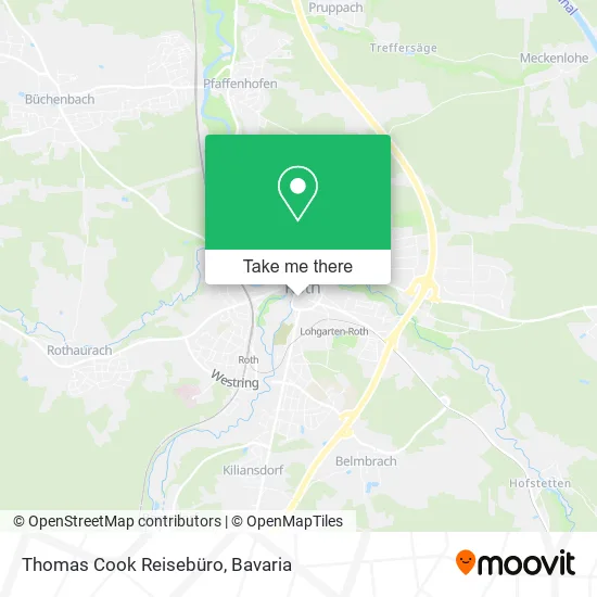 Карта Thomas Cook Reisebüro