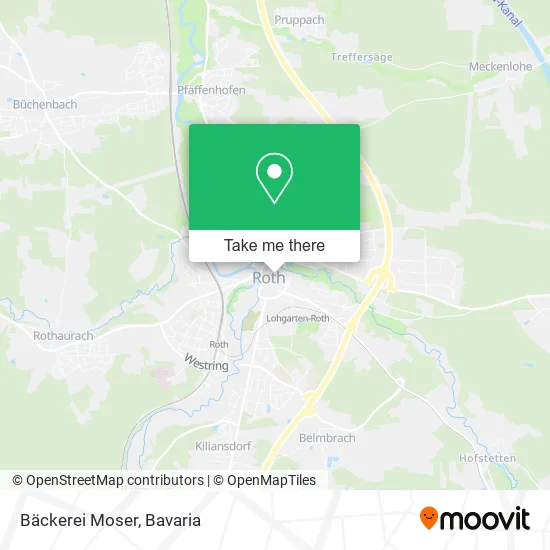 Карта Bäckerei Moser