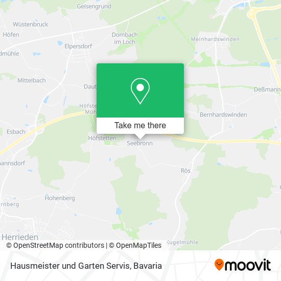 Hausmeister und Garten Servis map
