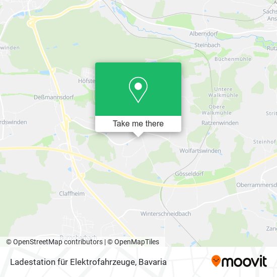 Ladestation für Elektrofahrzeuge map