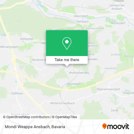 Карта Mondi Weappe Ansbach