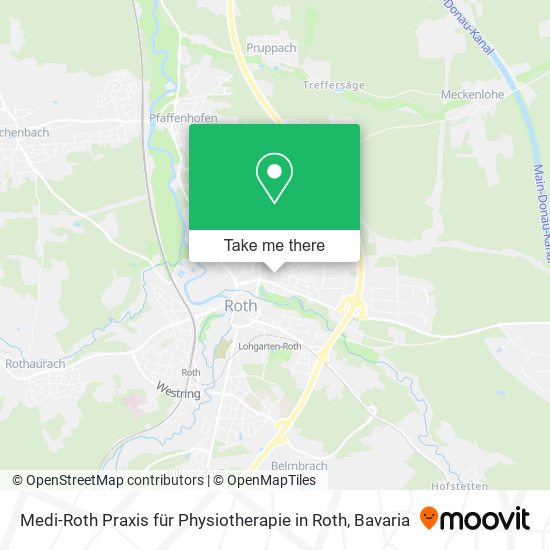 Medi-Roth Praxis für Physiotherapie in Roth map