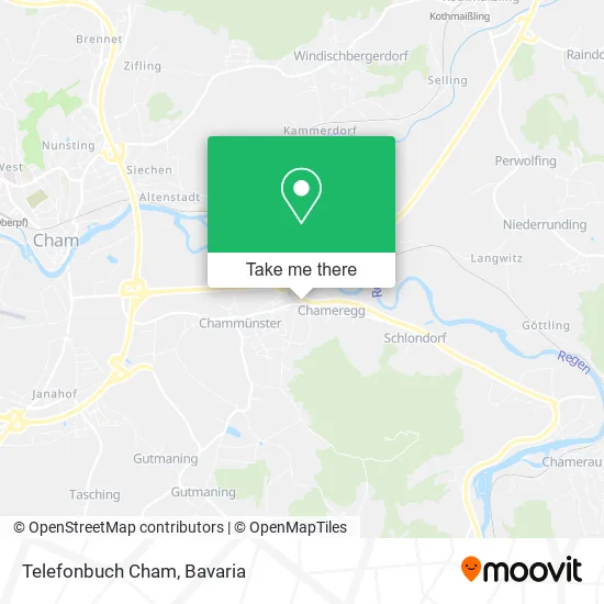 Карта Telefonbuch Cham
