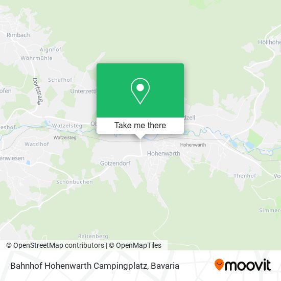 Bahnhof Hohenwarth Campingplatz map