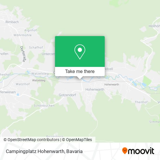 Campingplatz Hohenwarth map