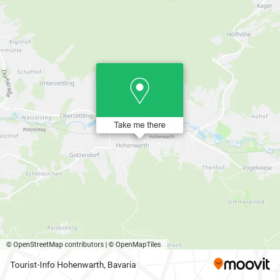 Карта Tourist-Info Hohenwarth