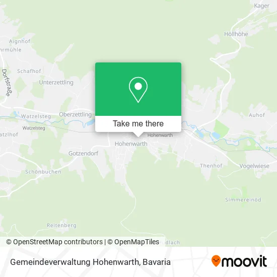 Карта Gemeindeverwaltung Hohenwarth