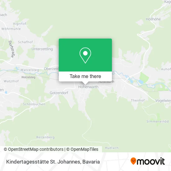Карта Kindertagesstätte St. Johannes