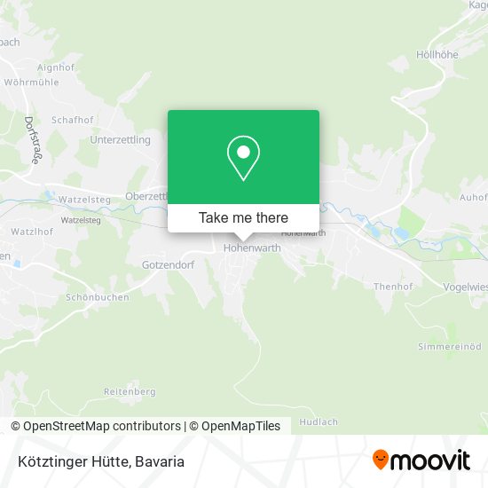Kötztinger Hütte map