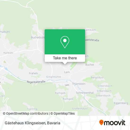 Gästehaus Klingseisen map