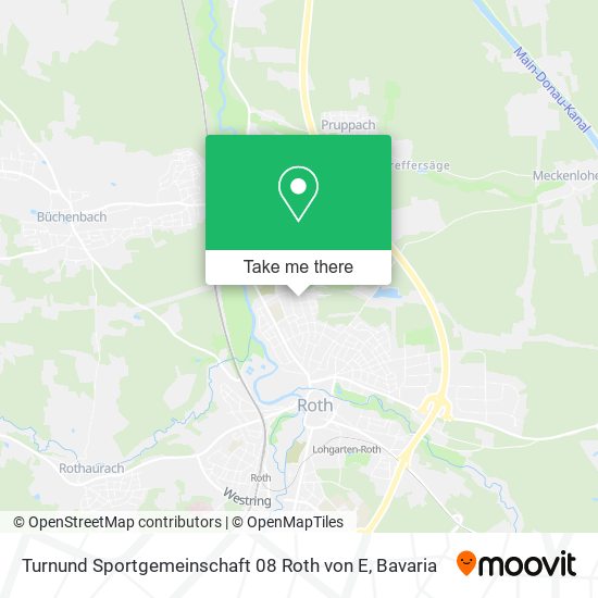 Turnund Sportgemeinschaft 08 Roth von E map