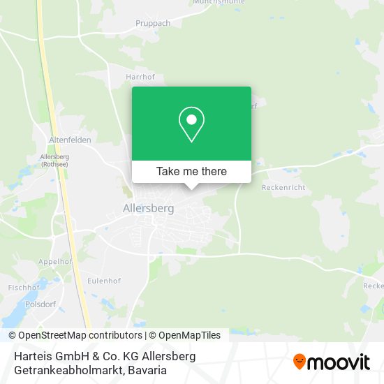 Harteis GmbH & Co. KG Allersberg Getrankeabholmarkt map
