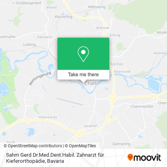 Sahm Gerd Dr.Med.Dent.Habil. Zahnarzt für Kieferorthopädie map