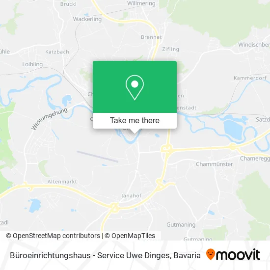 Карта Büroeinrichtungshaus - Service Uwe Dinges