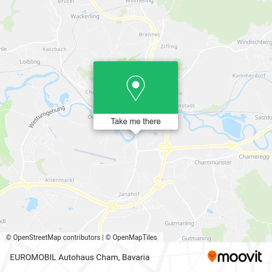 EUROMOBIL Autohaus Cham map