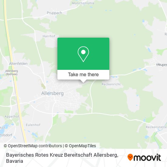 Карта Bayerisches Rotes Kreuz Bereitschaft Allersberg