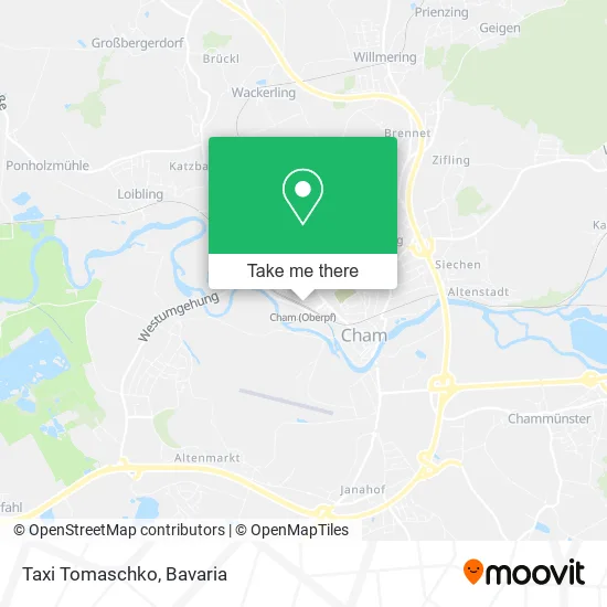 Карта Taxi Tomaschko
