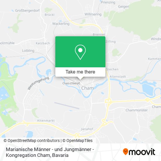 Marianische Männer - und Jungmänner - Kongregation Cham map