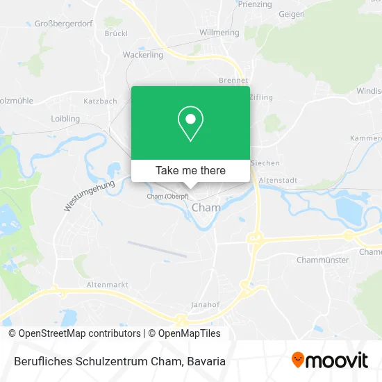 Berufliches Schulzentrum Cham map