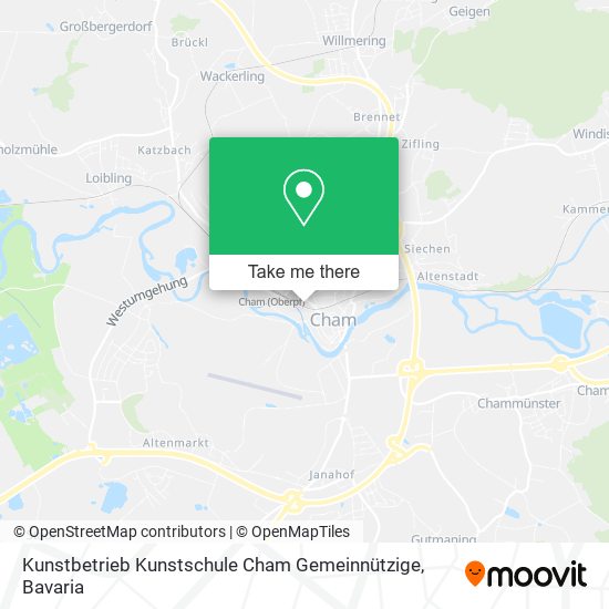 Kunstbetrieb Kunstschule Cham Gemeinnützige map