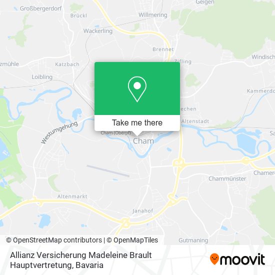 Allianz Versicherung Madeleine Brault Hauptvertretung map