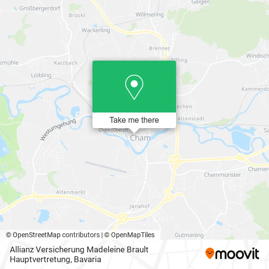 Карта Allianz Versicherung Madeleine Brault Hauptvertretung