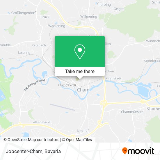 Jobcenter-Cham map