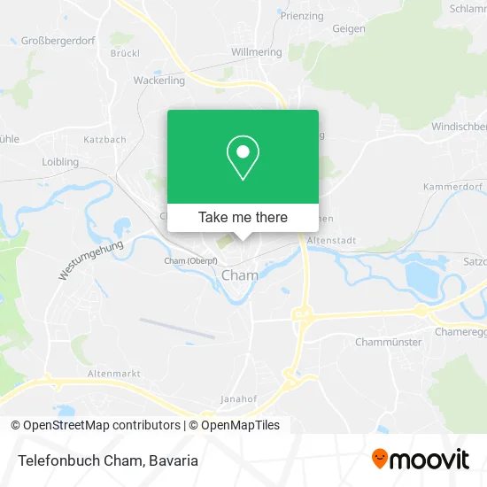 Карта Telefonbuch Cham