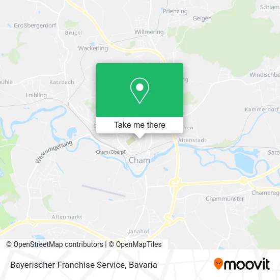 Bayerischer Franchise Service map