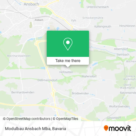Карта Modulbau Ansbach Mba
