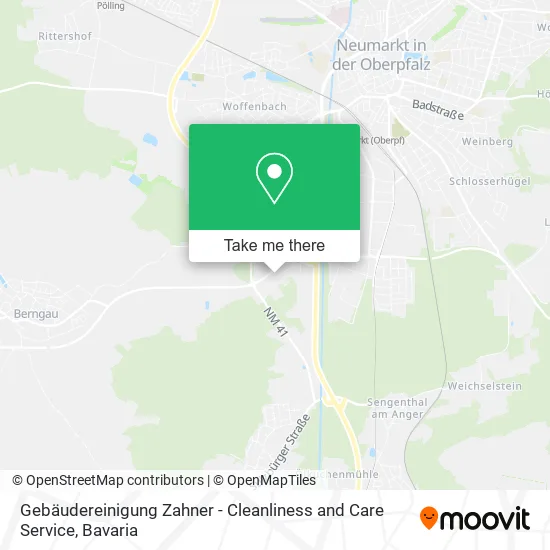 Карта Gebäudereinigung Zahner - Cleanliness and Care Service