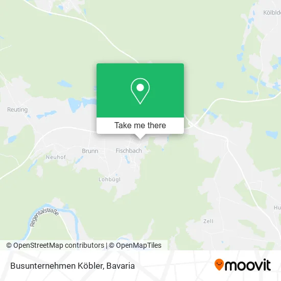 Карта Busunternehmen Köbler